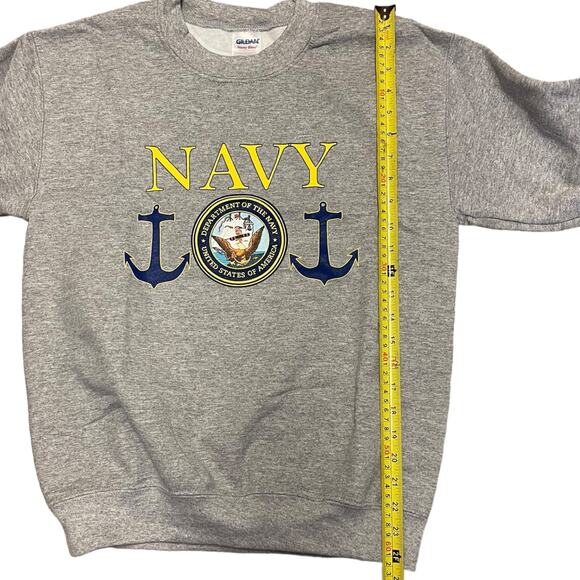 Department Of The Navy Gray Cotton Blend Sweater Small - Picture 3 of 3